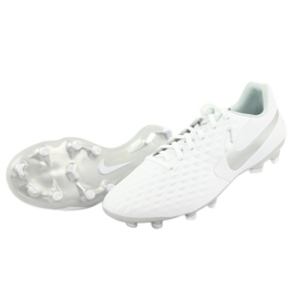 Nike Tiempo Legend 8 Academy FG / MG AT5292 100 chaussures de football blanche 3