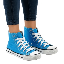 Baskets montantes classiques bleues DTS8224-16 1
