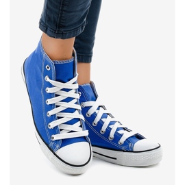 Baskets montantes classiques bleues DTS8222-14 2