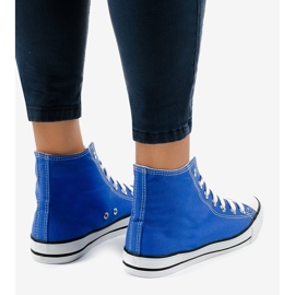 Baskets montantes classiques bleues DTS8222-14 4