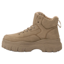 Kylie Chaussures à lacets sur la plate-forme brun 2 Kylie Chaussures à lacets sur la plate-forme brun 2