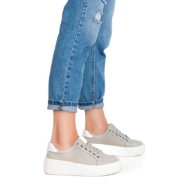 Kylie Chaussures de sport sur la plate-forme gris 2