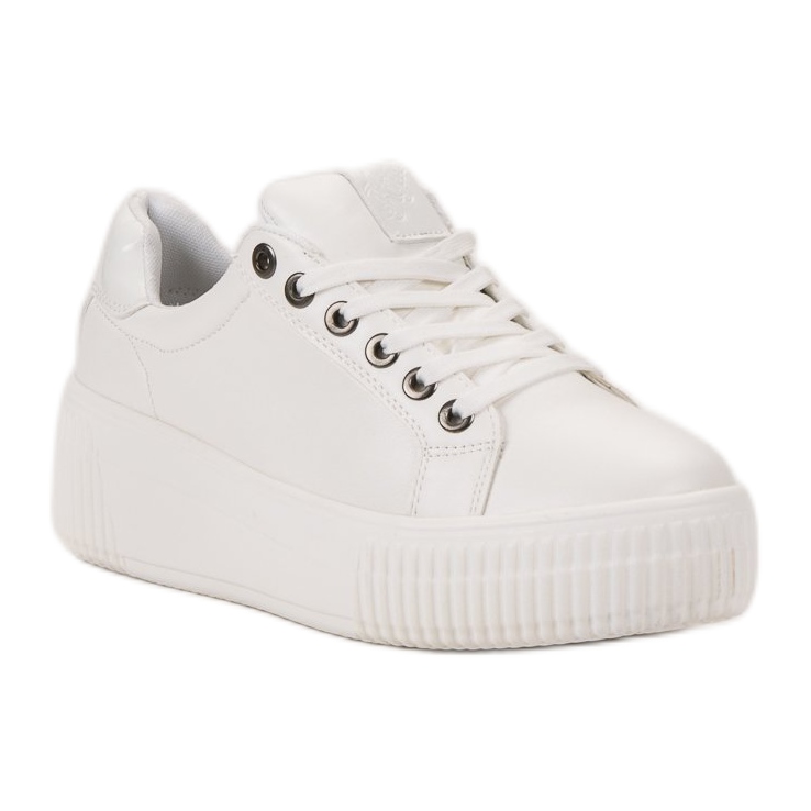 Kylie Chaussures de sport sur la plate-forme blanche 1