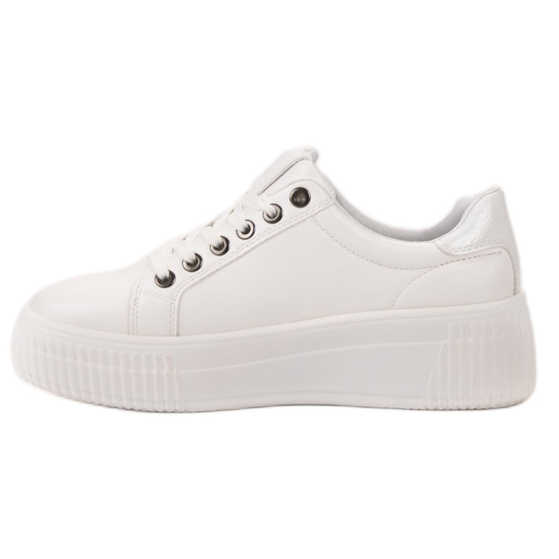 Kylie Chaussures de sport sur la plate-forme blanc 2