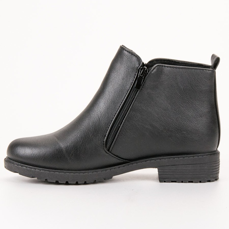 SHELOVET Bottes noires classiques le noir 1