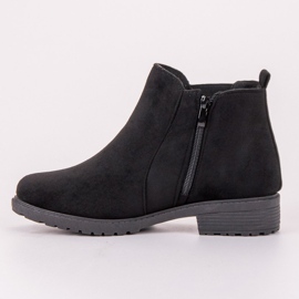 SHELOVET Bottines en daim le noir 4