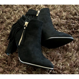 Bottes à Talons Hauts en Daim A989 Noir le noir 2