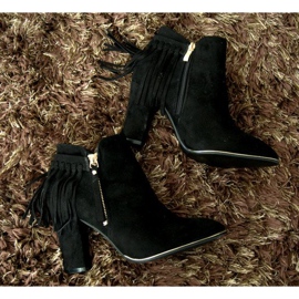 Bottes à Talons Hauts en Daim A989 Noir le noir 4