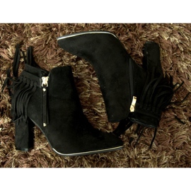 Bottes à Talons Hauts en Daim A989 Noir le noir 5