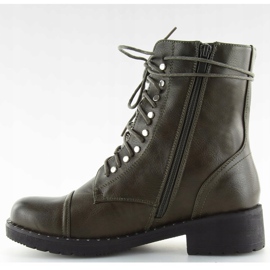 Boots vertes à clous B0-193 Vert 2