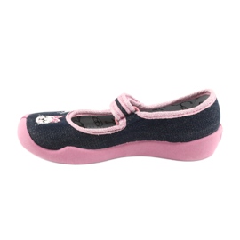 Chaussures enfant Befado 114X352 bleu marin rose gris 3