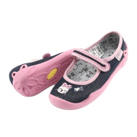 Chaussures enfant Befado 114X352 bleu marine rose gris 5