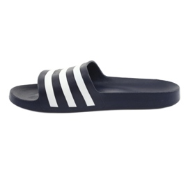 Chaussons Adidas Adilette Aqua M F35542 blanc bleu marine 2