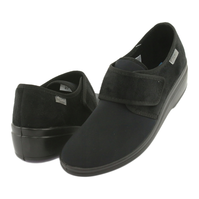 DR.ORTO Befado chaussons femme avec Velcro, pu 033D002, noir le noir 3 DR.ORTO Befado chaussons femme avec Velcro, pu 033D002, noir le noir 3