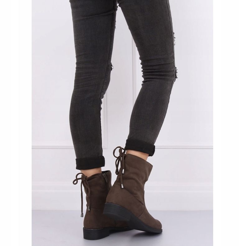 Boots femme vertes kaki 7378-PA Green 1