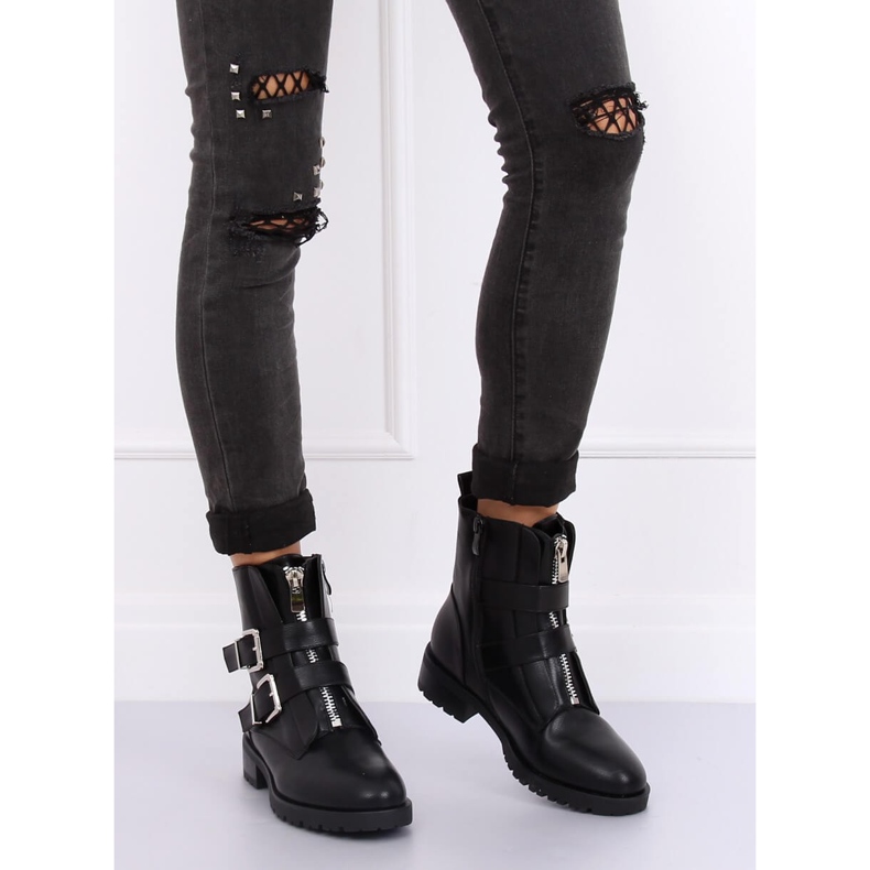 Bottes militaires noires 688-A14 Noir 1