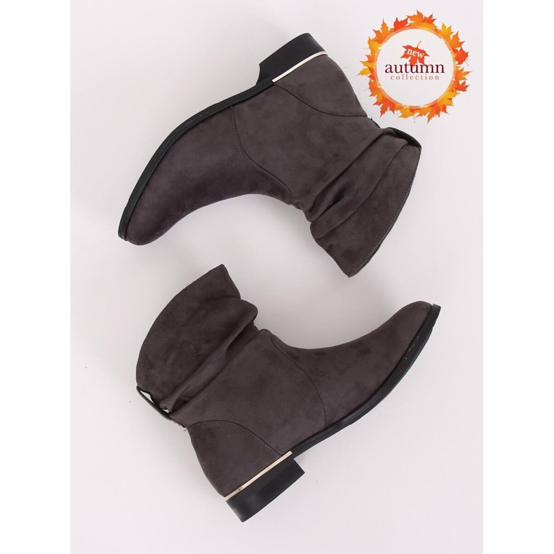 Bottes grises pour femmes grises 7600-PA Gris 1