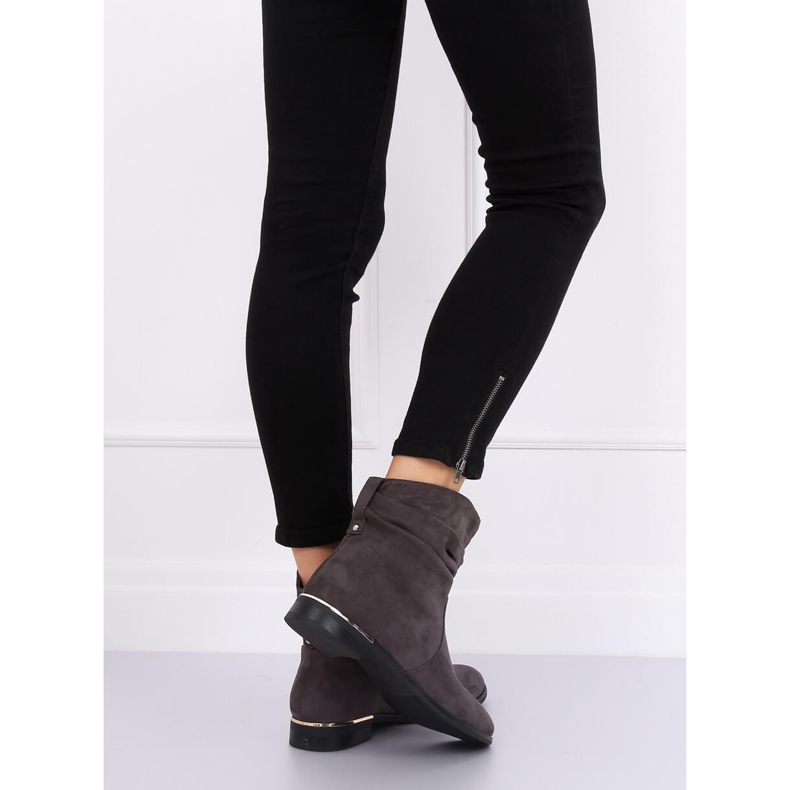 Bottes grises pour femmes grises 7600-PA Gris 2