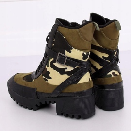 Bottines camouflage GLV003 Olive vert 3