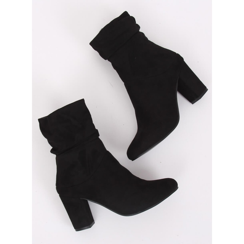 Noir FR-1186 Bottines noires à talons le noir 1