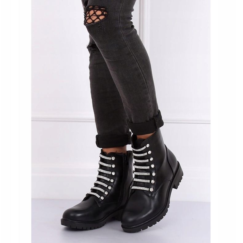 Bottes militaires noires NC876 Noir le noir 2