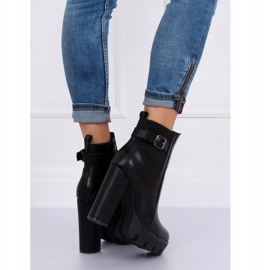 Bottines compensées noires NS069P Noir le noir 1