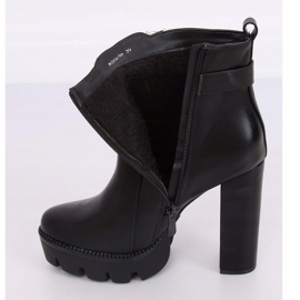 Bottines compensées noires NS069P Noir 2