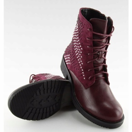 FC-H65 Bottes bordeaux pour femmes rouge 2