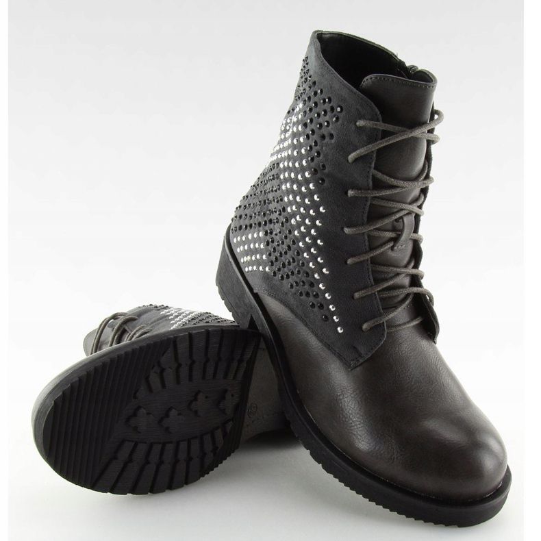 Bottes femme grises grises FC-H65 Gris 2