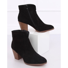 Bottines à talons noires YL96006 Noir 1