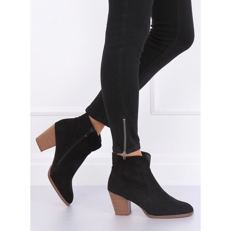 Bottines à talons noires YL96006 Noir le noir 2