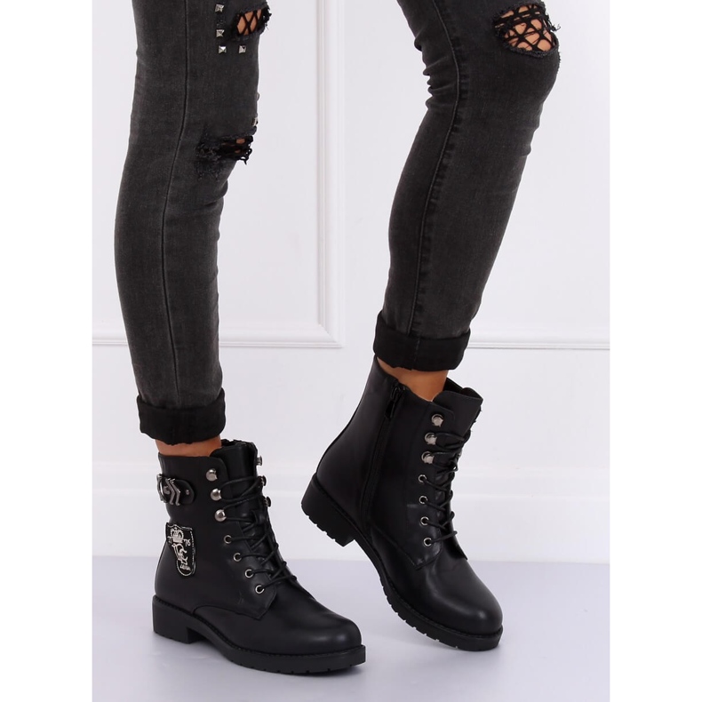 Bottes militaires de travail noir X535 Noir le noir 1