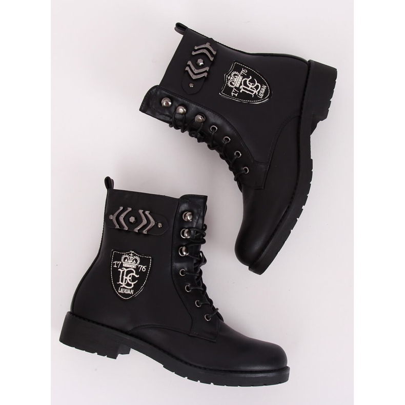 Bottes militaires de travail noir X535 Noir le noir 2
