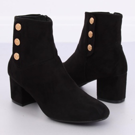 Noir YL51 Bottines noires à talons le noir 2