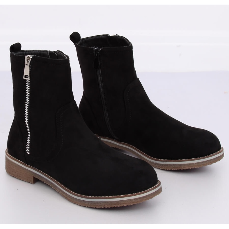 Bottines plates femme noires 0-255 Noir 1
