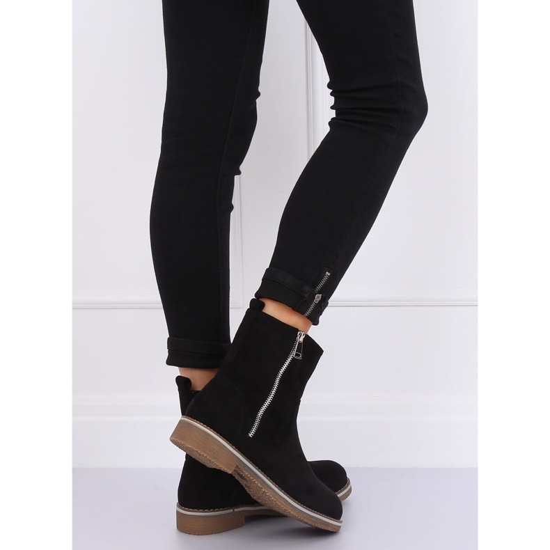 Bottines plates femme noires 0-255 Noir le noir 2