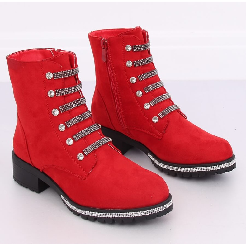 Bottes militaires rouges CH1818-2 Rouge 2 Bottes militaires rouges CH1818-2 Rouge 2