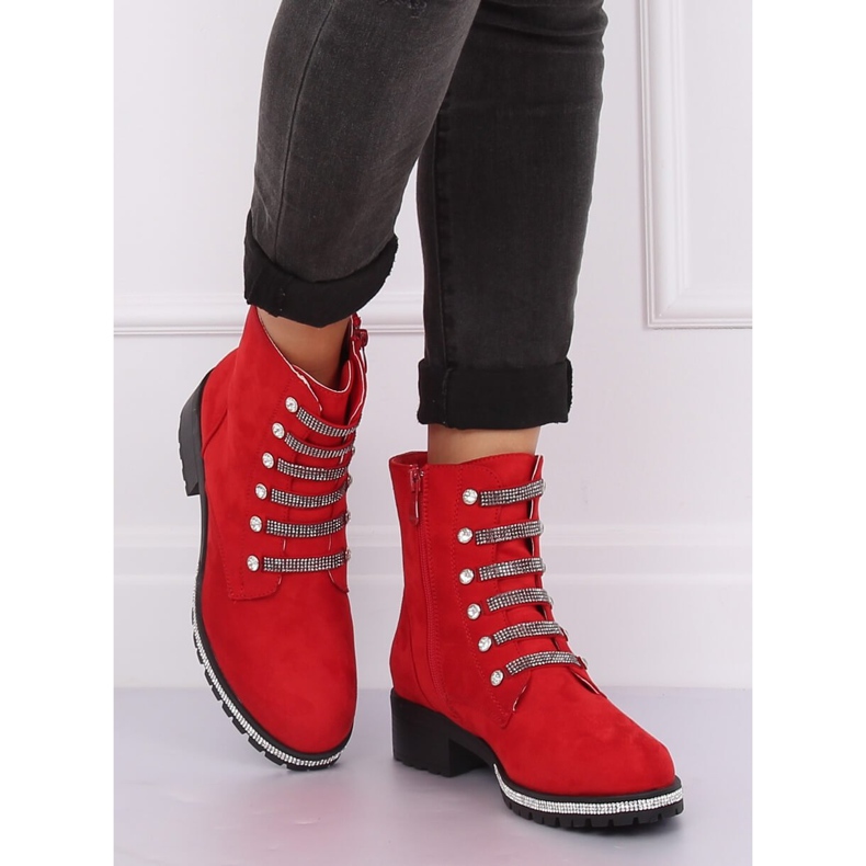Bottes militaires rouges CH1818-2 Rouge 1 Bottes militaires rouges CH1818-2 Rouge 1