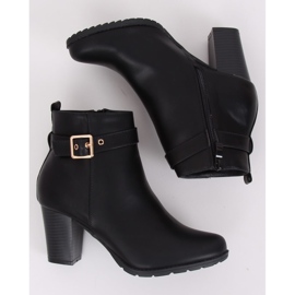 Bottines noires à talons F169 Noir 2