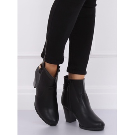 Bottines noires à talons F168 Noir le noir 2