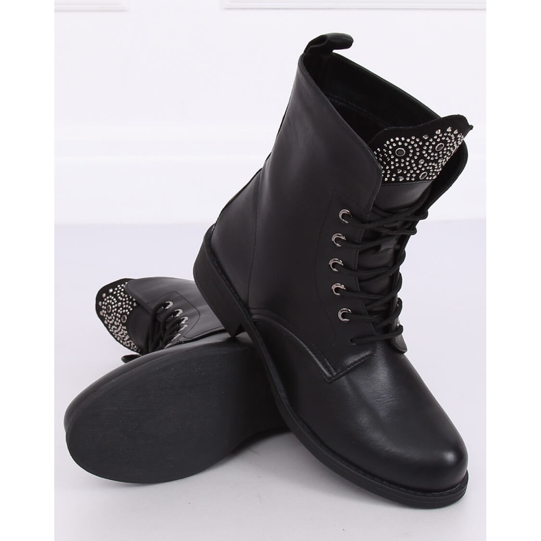 Bottes militaires noires 7369-PA Noir le noir 2