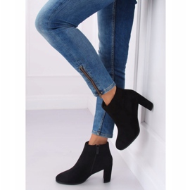 Bottines noires classiques à talons A6801 Noir le noir 3