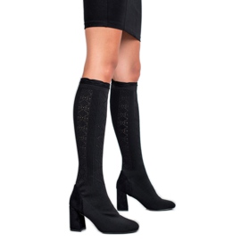 Seastar Bottines noires ajourées le noir 4