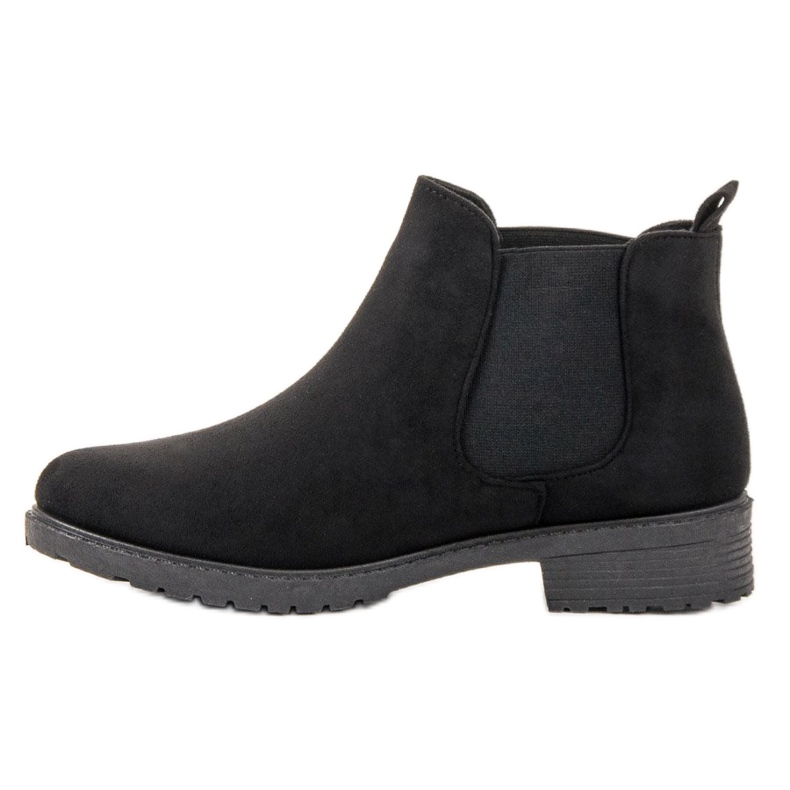 SHELOVET Bottines Jodhpur en daim noir 1