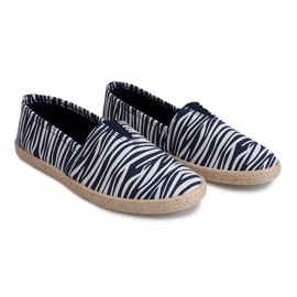 Espadrilles Lin TC-15 Baskets Bleues 2