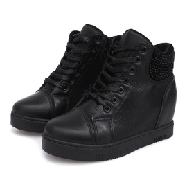 Baskets Compensées 1651 Noir le noir 3