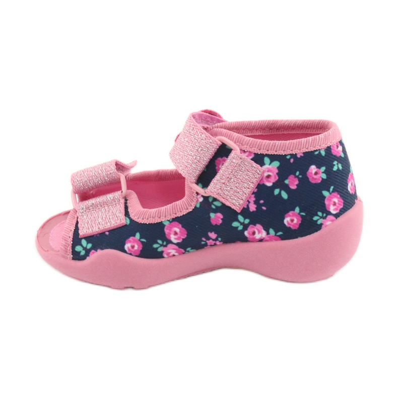 Chaussures enfant Befado jaune 242P094 bleu marin rose 2