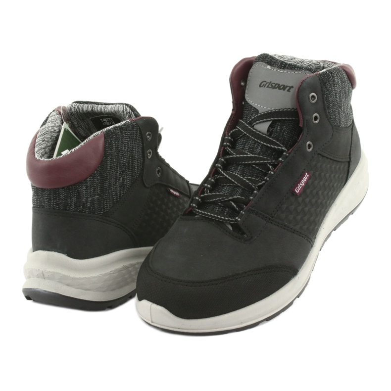 Grisport Chaussures de sport en cuir noir 3