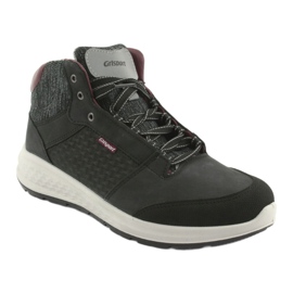 Grisport Chaussures de sport en cuir noir le noir 1