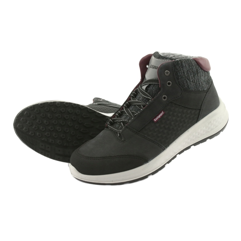 Grisport Chaussures de sport en cuir noir 4